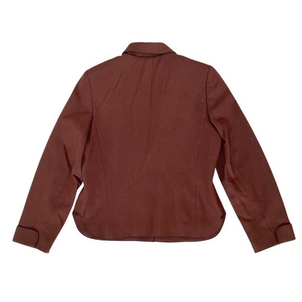 Vintage Harve Benard Womens Fall Harvest Brown Suit Lined Fleece Feel Size 8P - Picture 4 of 11